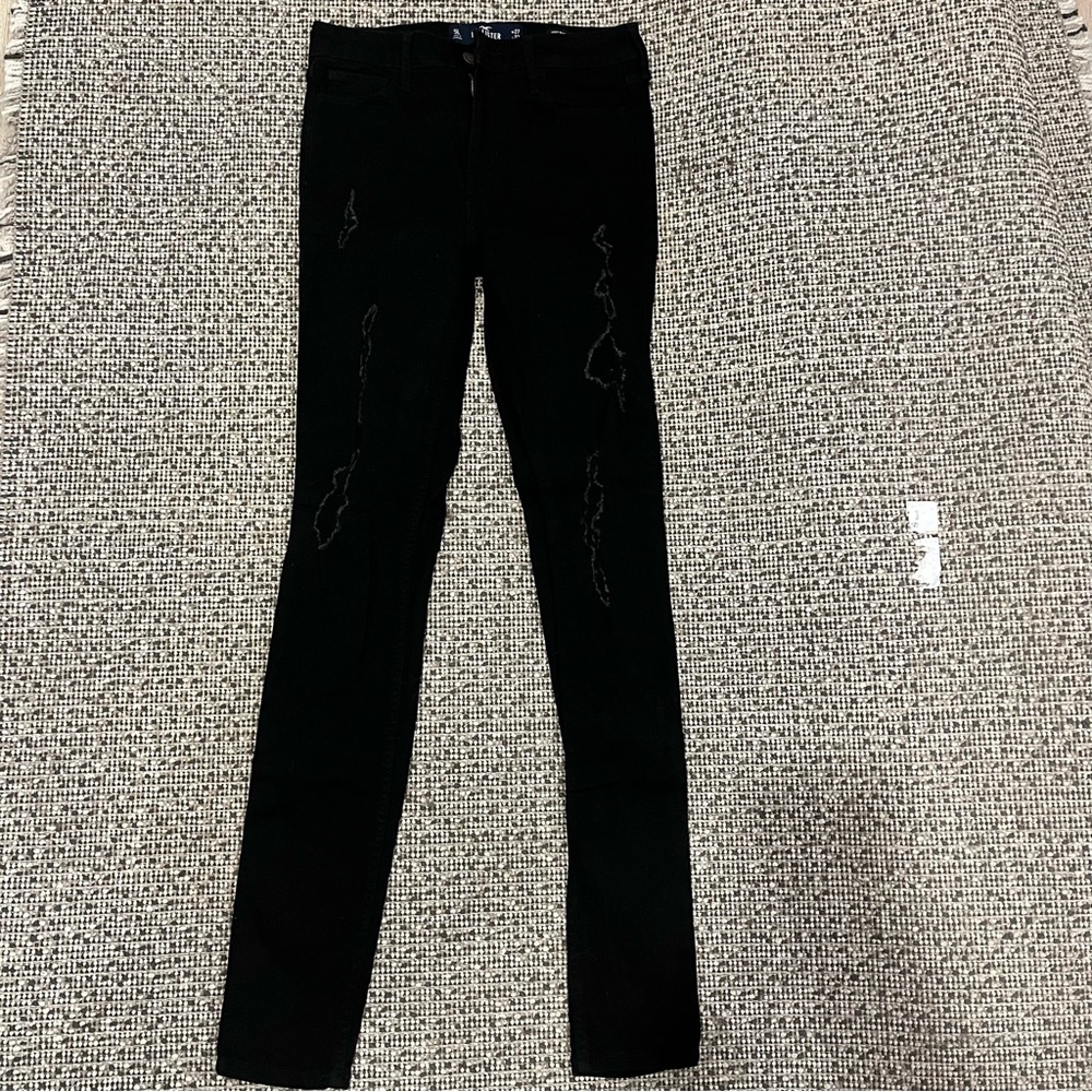 Classic Stretch High-Rise Super Skinny Jeans black Tall